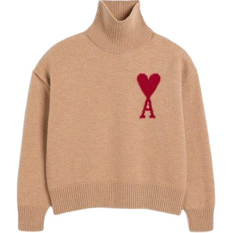 AMIPARIS Ami Paris Ami De Coeur Logo Intarsia Knitted Jumper