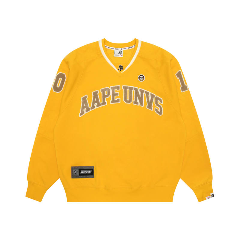 Aape Aape By *A Bathing APE® Logo patch V neck Sweatshirt