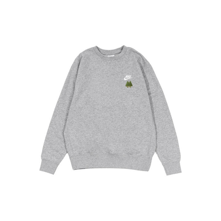 Nike Nike Sweatshirts Men's Gray Crew Neck Moderate Regular