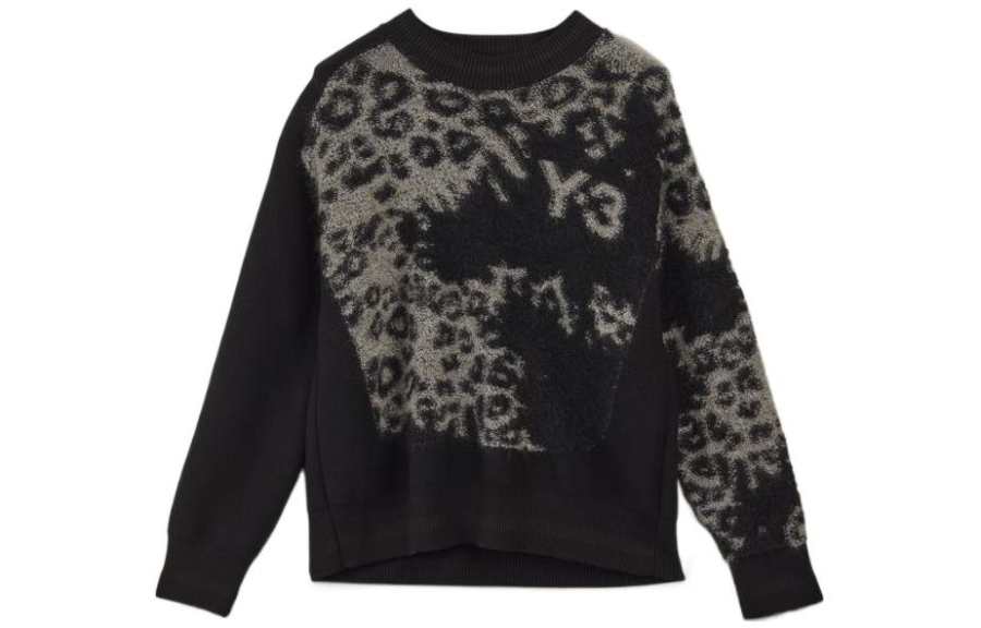 Y-3 Y 3 Leopard Print Knitted Jumper