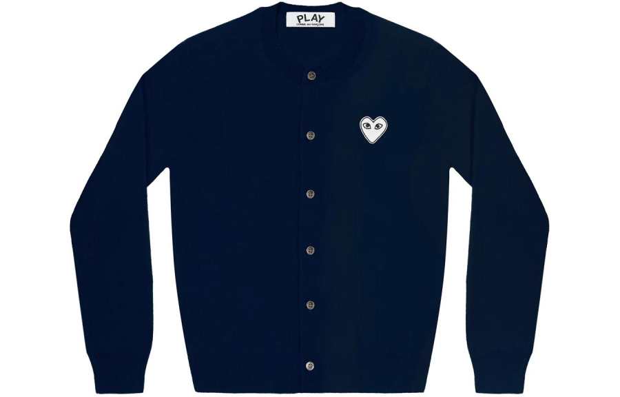 CDG Play Sweater Unisex Marine Blue