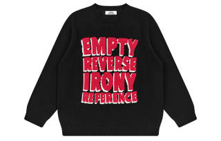 EMPTY REFERENCE Sweater Unisex Black