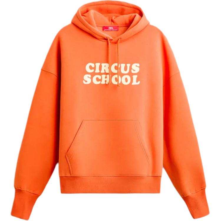 ZARA Harry Lambert Sweatshirts Unisex Orange Hooded Moderate Regular