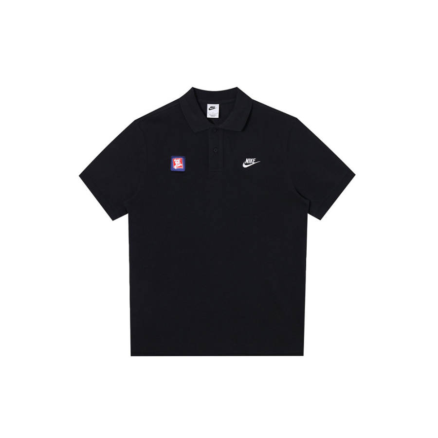 Nike Nike Polo Shirts Men's Black Polo Collar Moderate Straight Fit