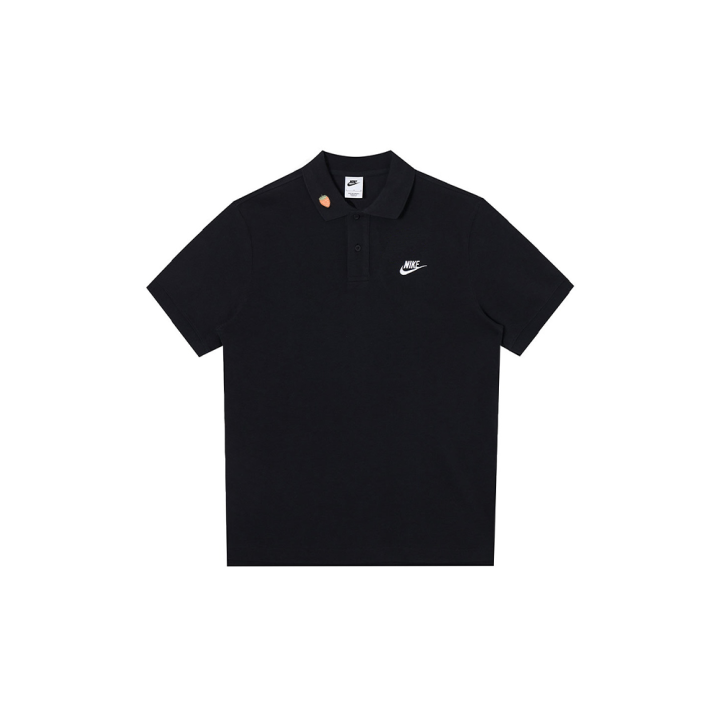 Nike Nike Polo Shirts Men's Black Polo Collar Moderate Straight Fit