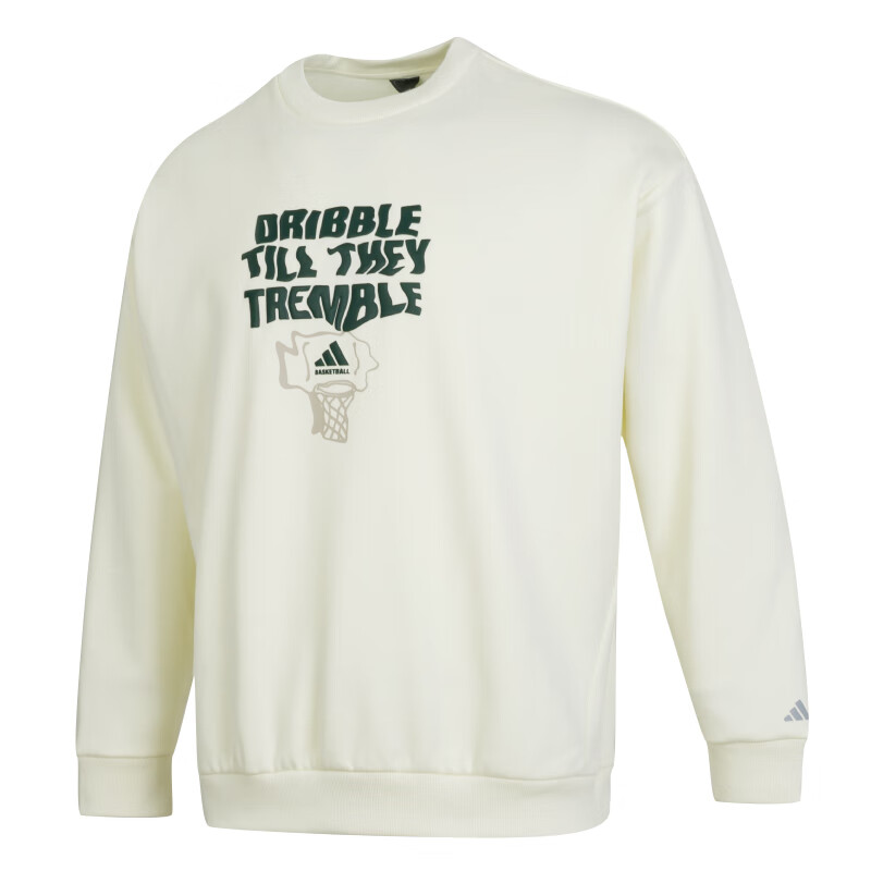 Adidas Adidas Sweatshirts Men's Beige Crew Neck Moderate Regular