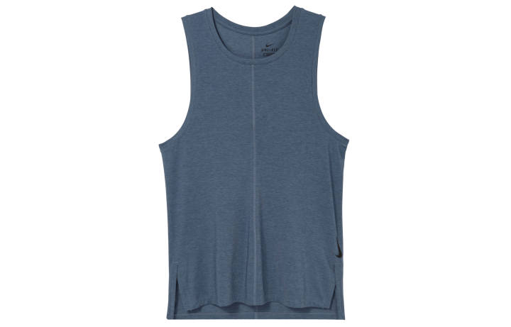 Nike Nike Tank Tops Men's Blue Gray Crew Neck Moderate Straight Fit
