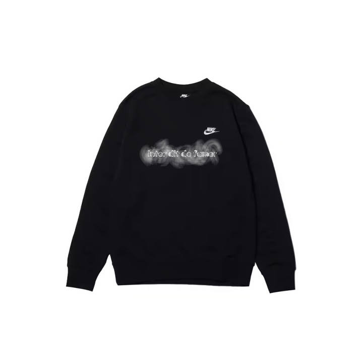 Nike Nike Sweatshirts Men's Black Crew Neck Moderate Regular