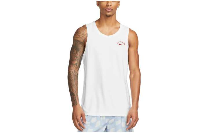 Nike Nike Tank Tops Men's White Crew Neck Moderate Other