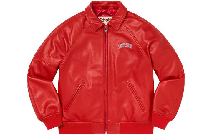 Supreme Supreme Schott Martin Wong 8 Ball Leather Varsity Jacket