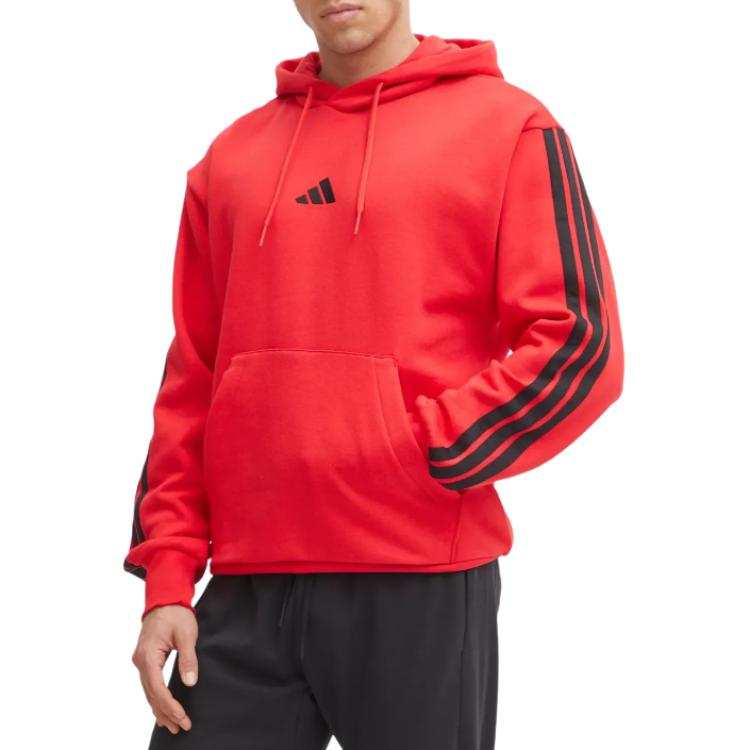Adidas Adidas Free Shipping With AdiClub Essentials 3 Stripes Fleece Hoodie