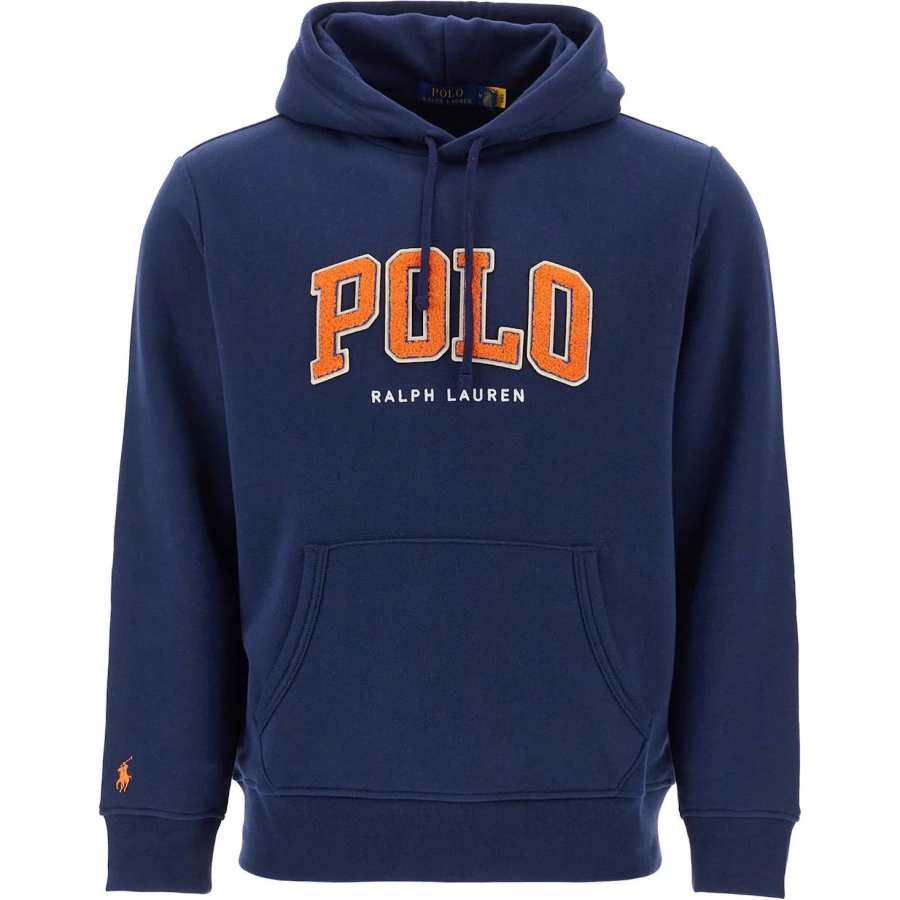 Polo Ralph Lauren Logo-Flocked Drawstring Hoodie
