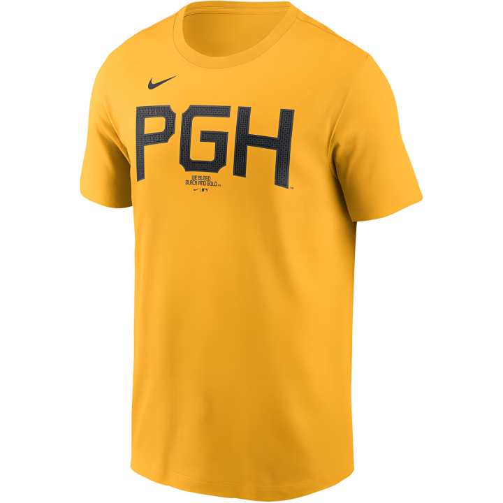 Nike Nike T Shirt Men's Gold Pittsburgh Pirates