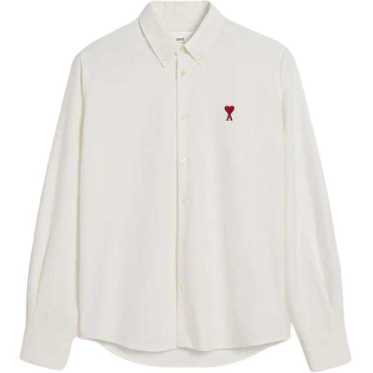 AMIPARIS Ami Paris Ami De Coeur Logo Embroidered Shirt