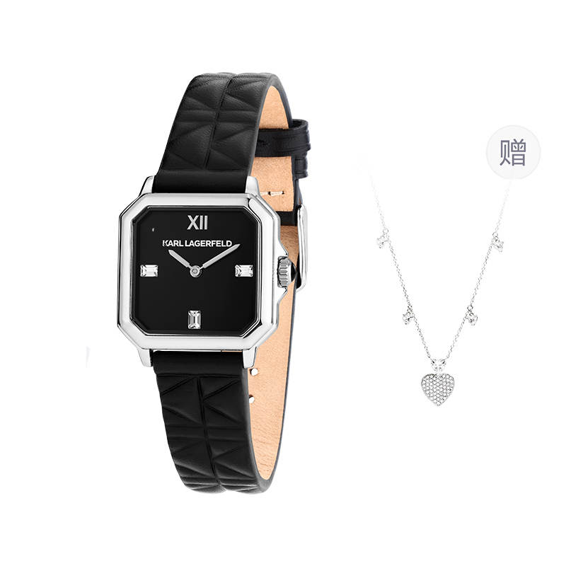 KARL LAGERFELD / Karl Lagerfeld Jeans SQUARE CLASSICS Wrist Watches Quartz Movement Black Dial Women's Watch