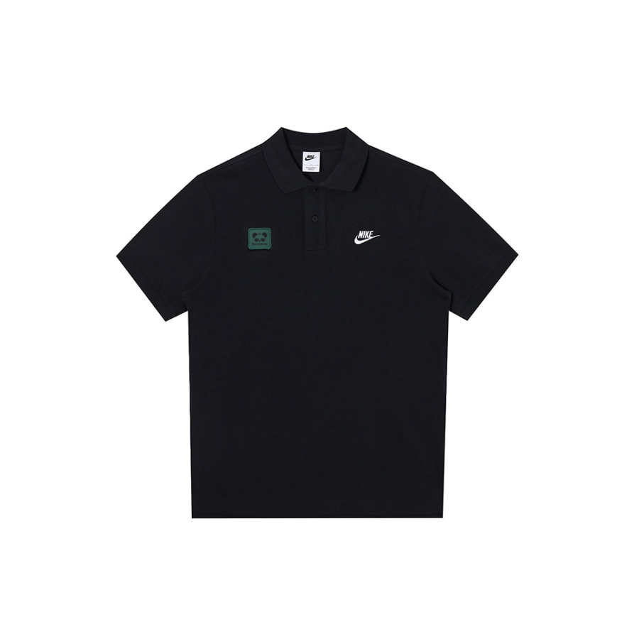 Nike Nike Polo Shirts Men's Black Polo Collar Moderate Straight Fit