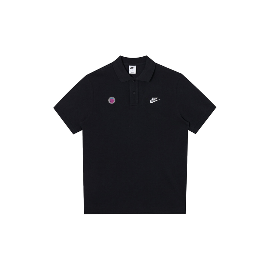 Nike Nike Polo Shirts Men's Black Polo Collar Moderate Straight Fit