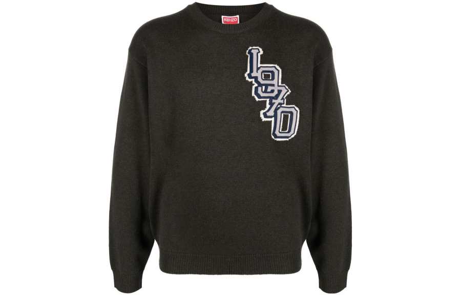KENZO KENZO Logo Patch Crewneck Knit Jumper