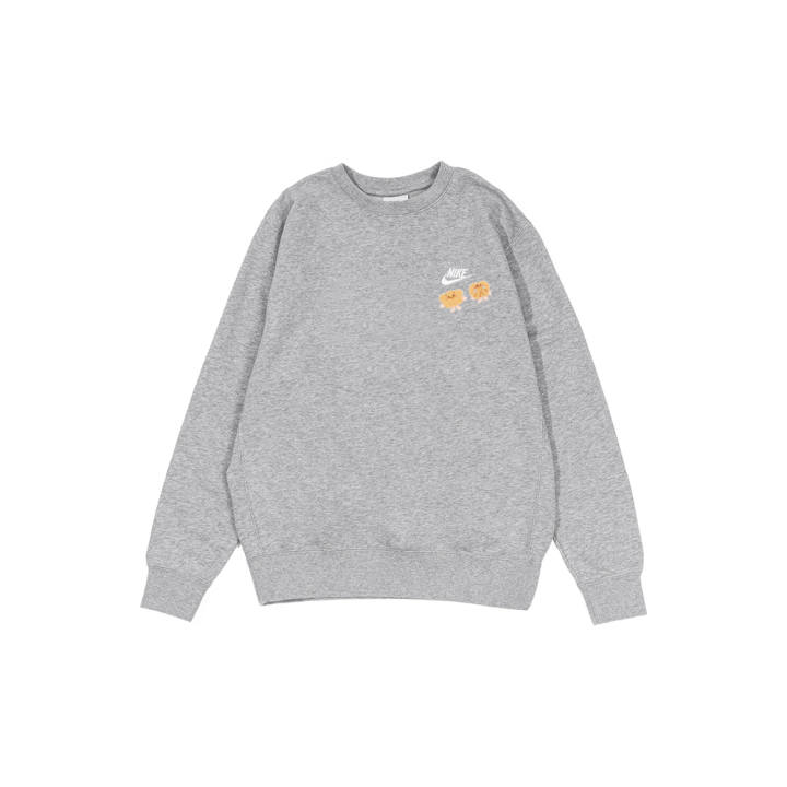 Nike Nike Sweatshirts Men's Gray Crew Neck Moderate Regular