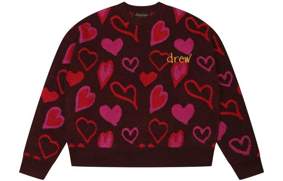 Drew house Drew House Scribble Hearts Sweater