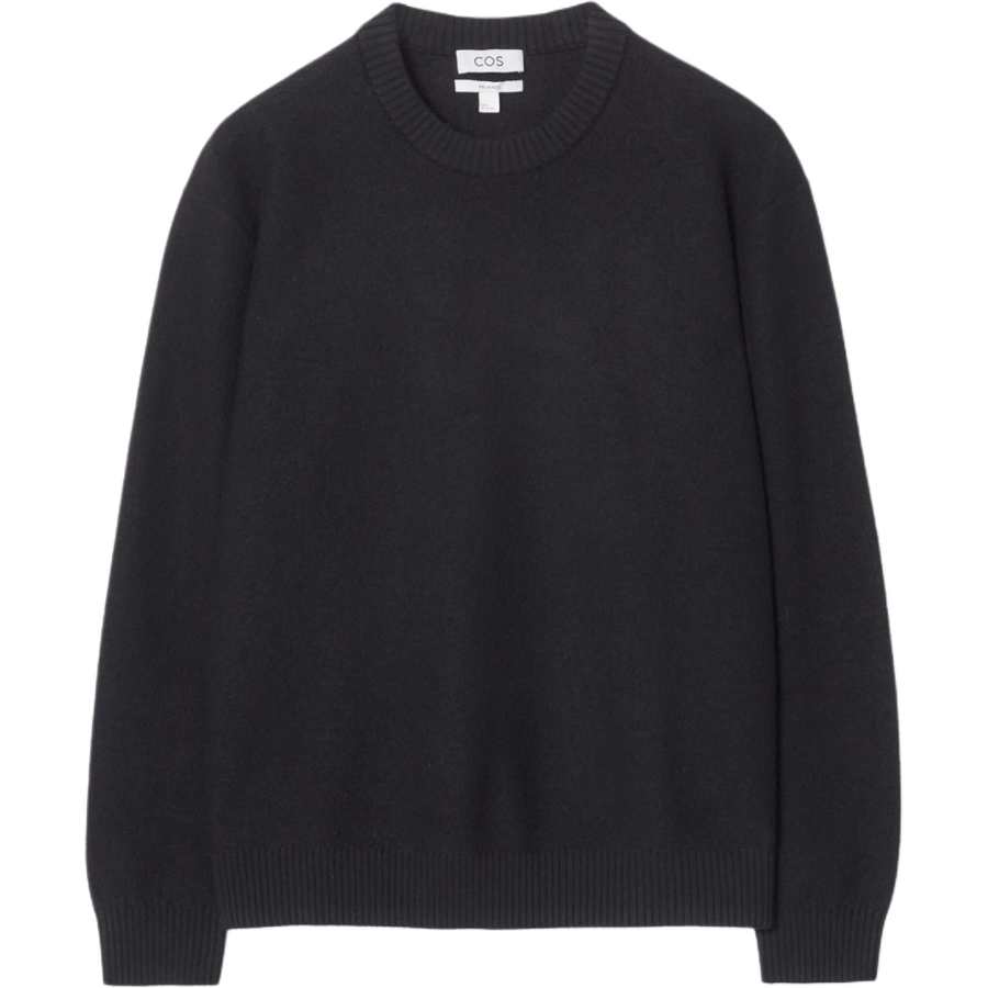 COS COS Sweaters Men's Black Crew Neck Moderate Other
