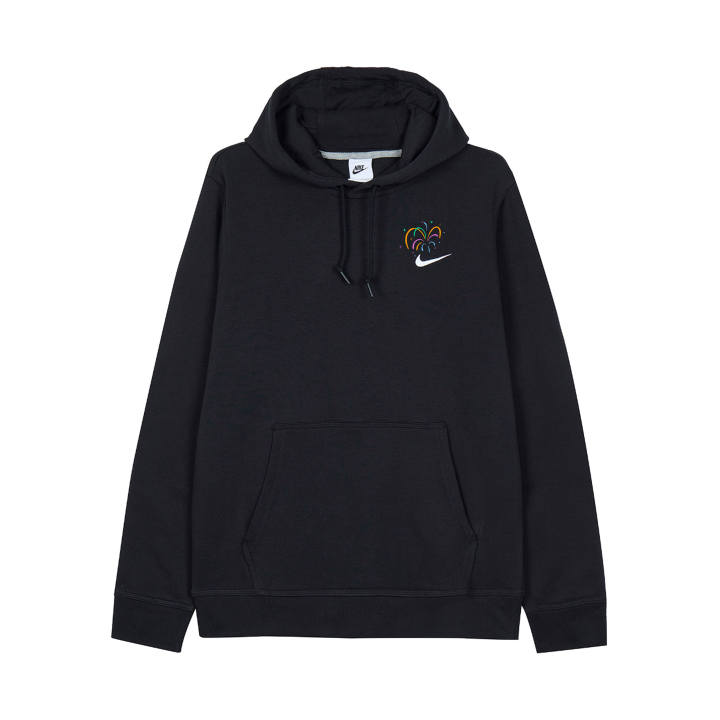 Nike Nike CNY GGMZ Escape Journal Dazzling Color Firework Blossom Embroidery Hooded Fleece Lined Comfortable Long Sleeved