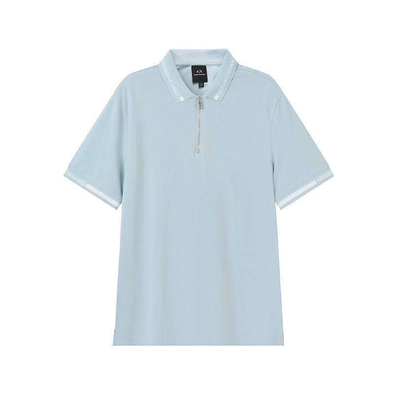 ARMANI EXCHANGE ARMANI EXCHANGEAE SS24 Polo Shirt Men's Light Blue