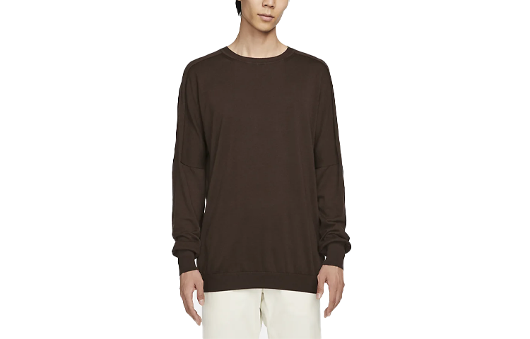 Nike Nike Esc Series Knitwear Men's Velvet Brown Crew Neck Moderate Other