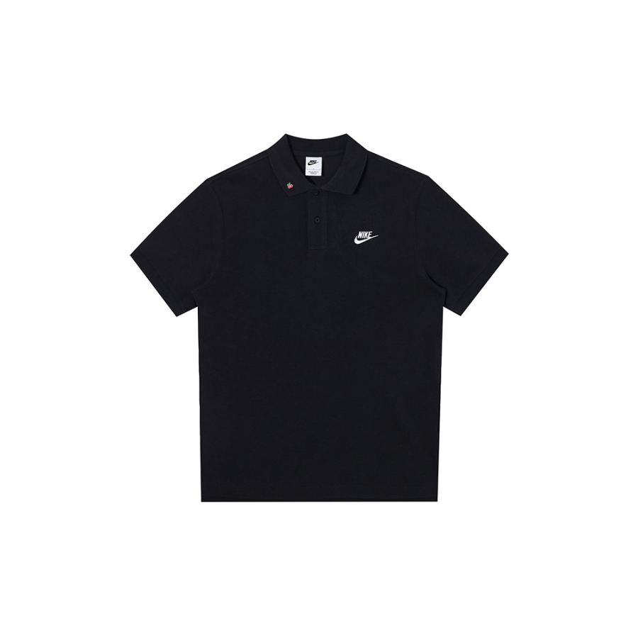 Nike Nike Polo Shirts Men's Black Polo Collar Moderate Straight Fit