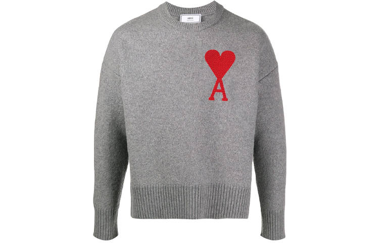 AMIPARIS AMIPARIS Sweaters Unisex Gray Crew Neck Moderate