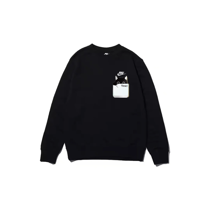 Nike Nike Sweatshirts Unisex Black Crew Neck Moderate Regular