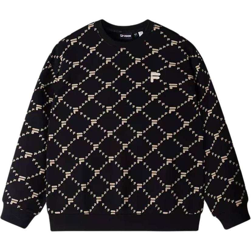 FILA FUSION LIFE Sweatshirt Fleece lined Unisex Jet Black
