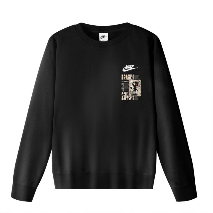 Nike Nike Sweatshirts Unisex Black Crew Neck Moderate Regular