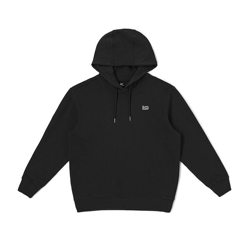 Lee Lee Sweatshirts Men's Black Hooded Moderate Regular