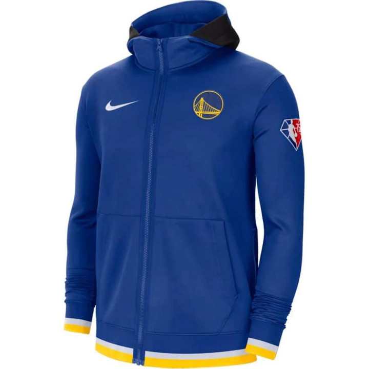 Nike Nike Nba Golden State Warriors Showtime Dri Fit Full Zip Hoodie