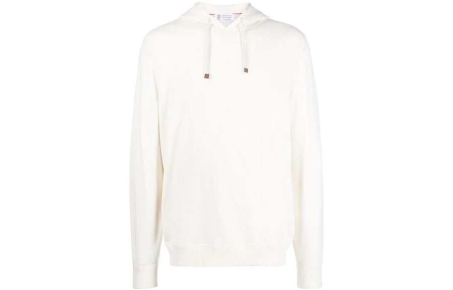 Brunello Cucinelli SS22 Cashmere Sweater Men's White