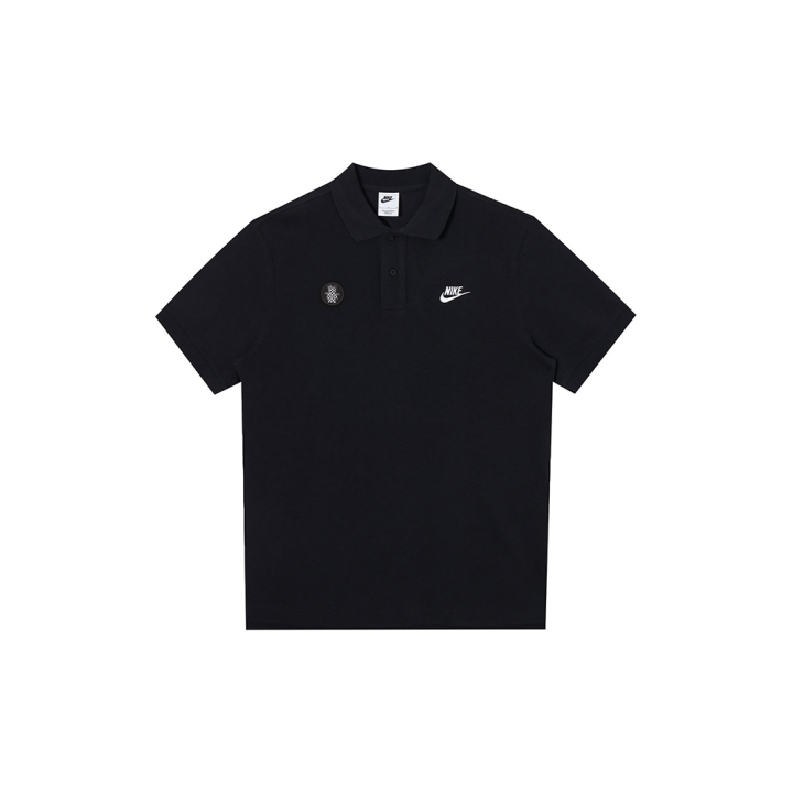Nike Nike Polo Shirts Men's Black Polo Collar Moderate Straight Fit