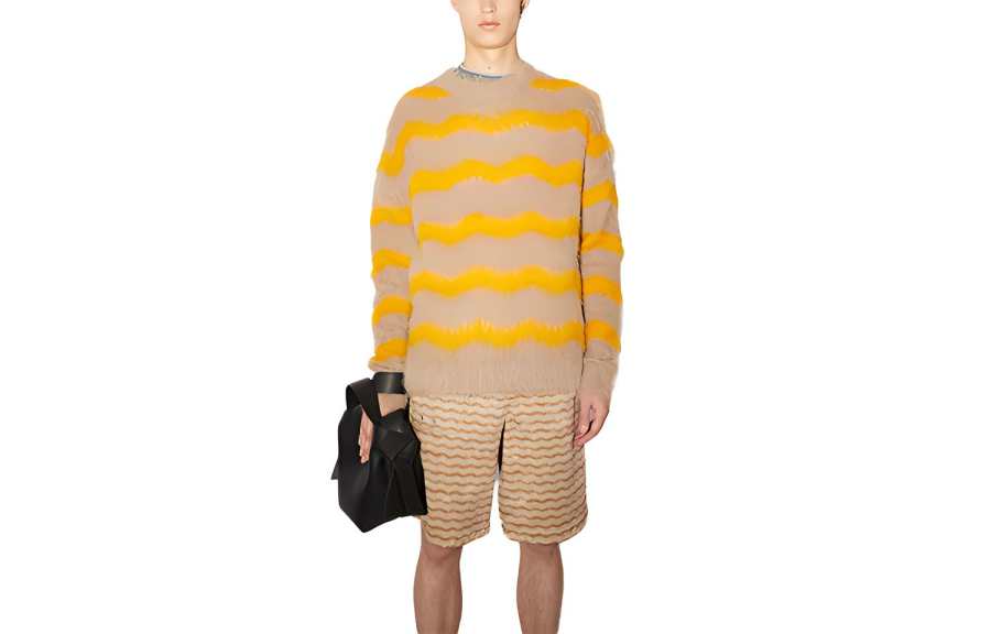 Acne Studios Acne Studios SS22 Sweater Men's Beige Yellow