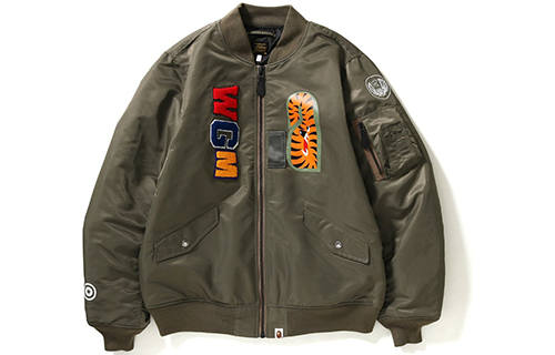 A BATHING APE Bape Shark Ma 1 Ma 1