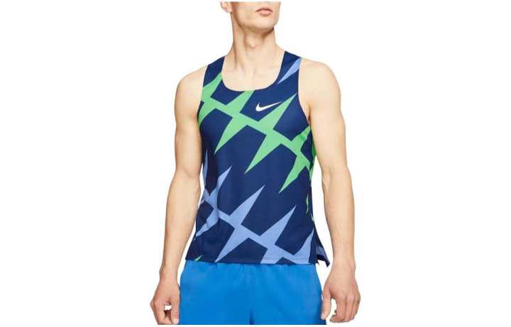 Nike Nike Tank Tops Men's Blue Crew Neck Moderate Straight Fit