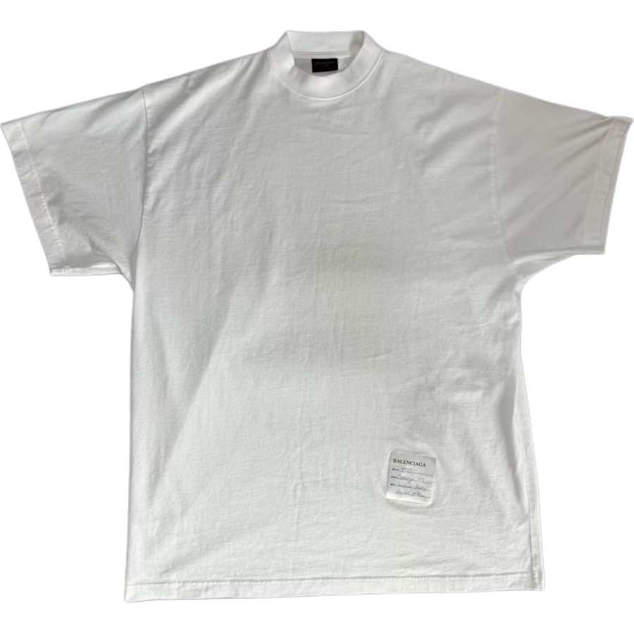 Balenciaga T Shirt Loose Fit Unisex White
