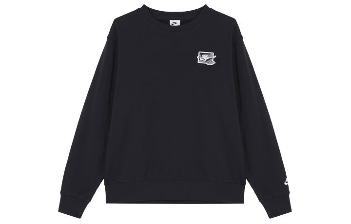 Nike Nike Club Terry Crew Neck Sweatshirt Men's Black/White
