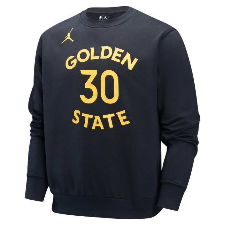 Jordan Jordan x NBA Courtside Golden State Warriors Stephen Curry Size 30, Casual Fleece Lined Crew Neck Pullover Sweatshirt