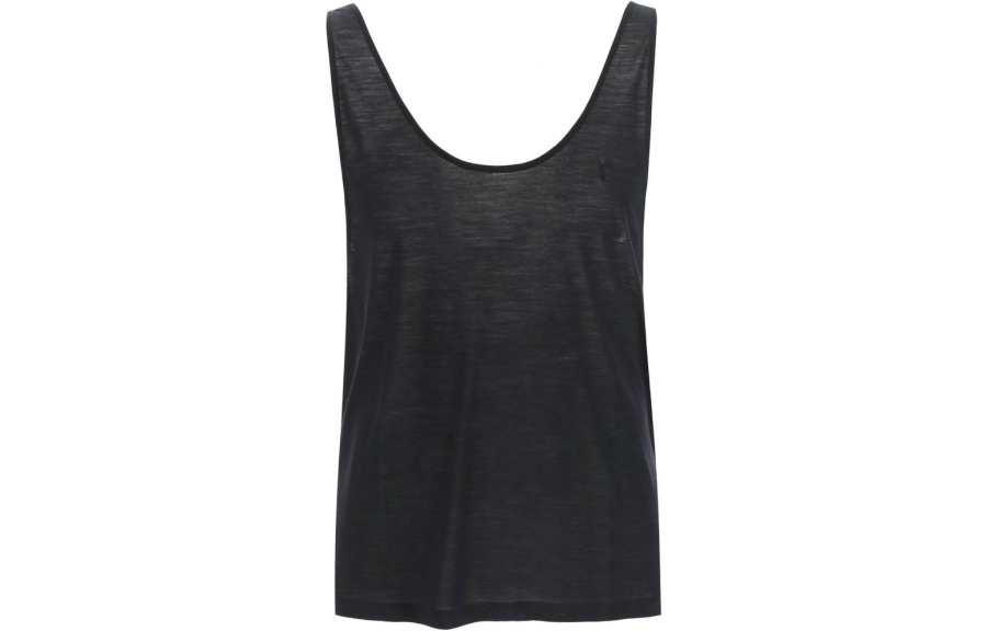 SAINT LAURENT Tank Tops Men's Black Crew Neck Other