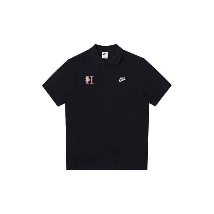 Nike Nike Polo Shirts Men's Black Polo Collar Moderate Straight Fit