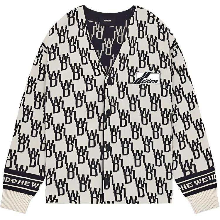 WE11DONE WE11DONE Enlarged Jacquard Cardigan