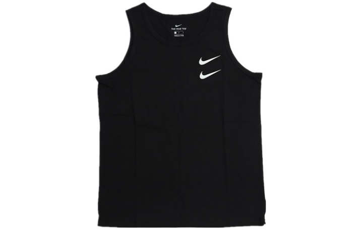 Nike Nike Tank Tops Men's Black Crew Neck Moderate Straight Fit