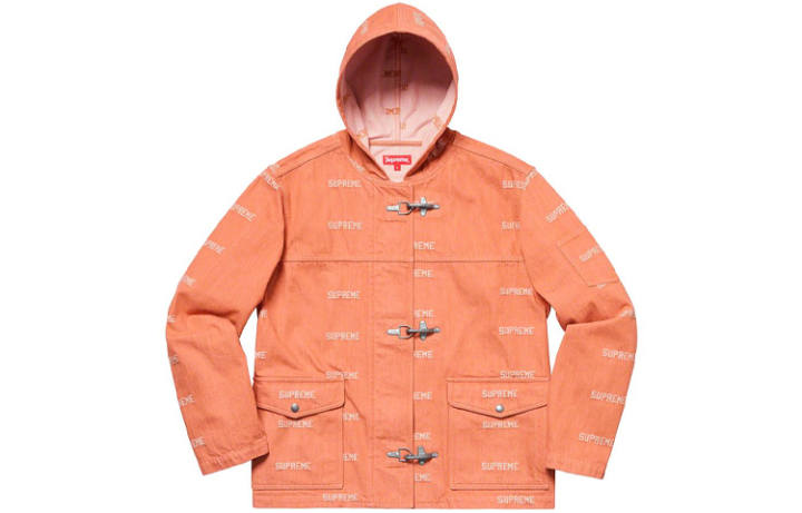 Supreme Supreme Logo Denim Turnout Jacket