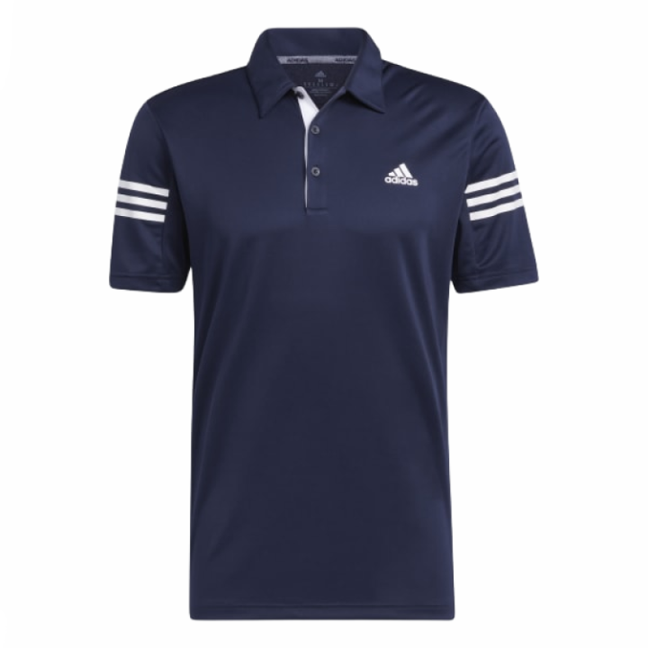 Adidas Adidas 3 Stripes Golf Polo Shirt Men's University Marine