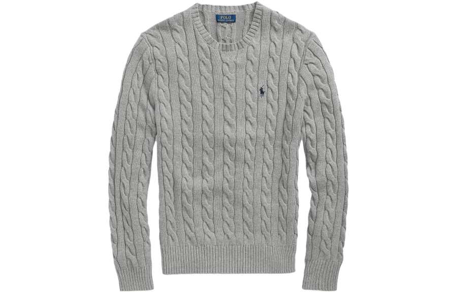 Polo Ralph Lauren Logo Embroidered Cable Knit Jumper